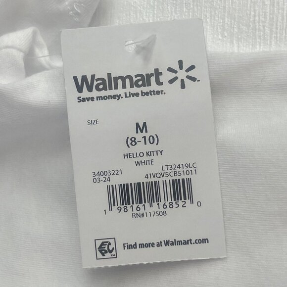 Hello Kitty Graphic Tee Tshirt Womens Medium White New Cartoon Panels - Picture 8 of 8